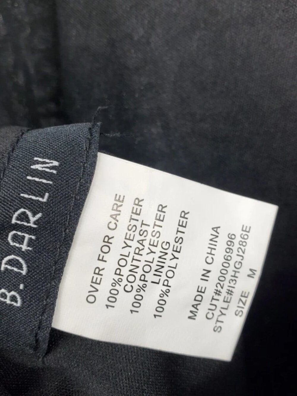 B. Darlin  Blue and Black Sequin Y2K Pleated Chiffon Skirt Mini Dress - Picture 3 of 4